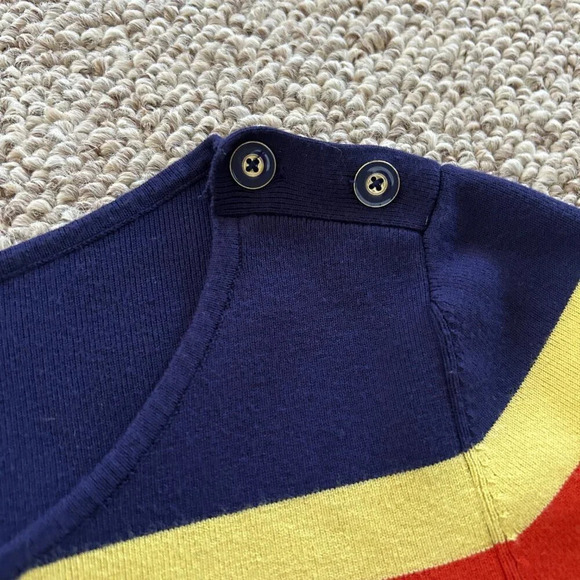 Banana Republic Striped Sweater, Y2K Preppy Style, Classic Pullover - Picture 3 of 4